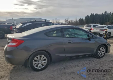 2012 Honda Civic Lx z USA, uszkodzony, nr VIN 2HGFG3B59CH506444